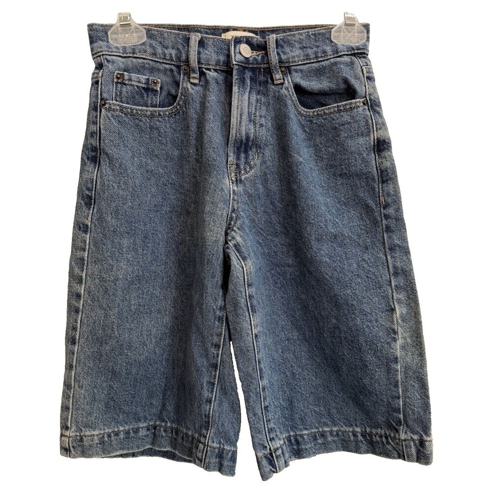 PacSun Extreme Jort Women’s Denim Shorts Size 22 Blue High Rise Long Jean Shorts